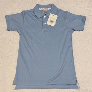NWT TBBC Kids Prim and Proper Polo Shirt Beale Street Blue Size 6